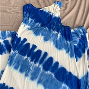 Calvin Klein tie dye maxi dress